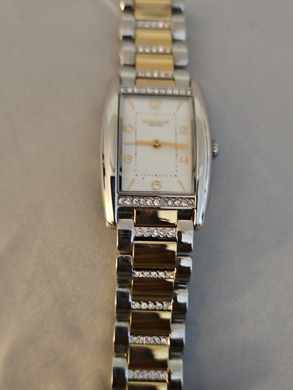 Michael Kors Two-Tone Gold & Silver Women's Bracelet Watch with Crystal Accents